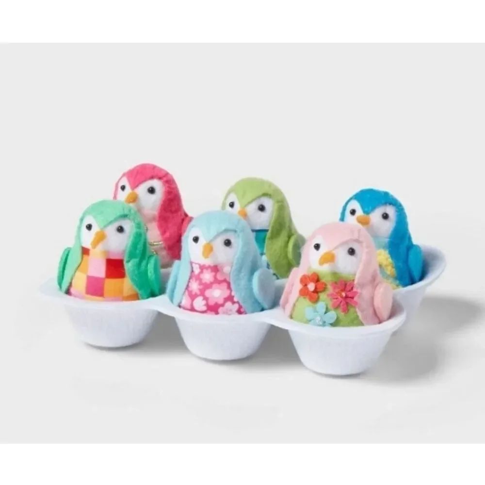 Target Spritz Easter 7 Piece Fabric Birds Egg Carton Featherly Friends 2025 New
